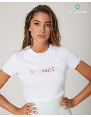 CAMISETA LOGO MULTICOLOR MANGATA